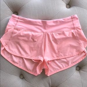 Pink lululemon shorts
